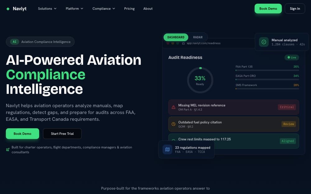 Navlyt product homepage